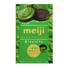 Meiji Rich Matcha Biscuit 6 Pieces 3.4oz(96g), 메이지 마차맛 비스킷 6개입 3.4oz(96g)