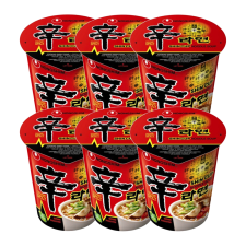 Nongshim Shin Ramyun Noodle Soup Cup  2.64oz(75g) 6 Cups, 농심 신라면 컵  2.64oz(75g) 6 Cups