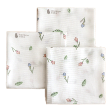 [SMART DIRECT] Bamboo bebe Signiture Baby Embossed Handkerchief Set(5pcs), 밤부베베 시그니처 엠보손수건_아기꽃망울 5장