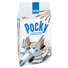  Glico Pocky Cookies and Cream Covered Biscuit Sticks 4.57oz(129.6g) 9 Packs, 글리코 포키 쿠키앤크림 패밀리팩 4.57oz(129.6g) 9팩, 格力高 Pocky Cookies and Cream Covered Biscuit Sticks 4.57oz(129.6g) 9 Packs
