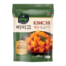 CJ Bibigo Sliced Radish Kimchi 15.87oz(450g), CJ 비비고 깍두기 15.87oz(450g)