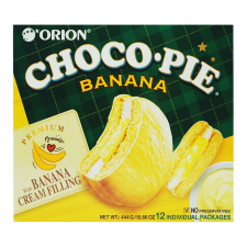 Orion Choco Pie Banana 15.65oz(444g), 오리온 초코파이 바나나 15.65oz(444g)