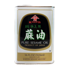 kadoya Sesame Oil Can 56fl oz(1656ml), 가도야 참기름 캔 56fl oz(1656ml)