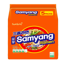 Samyang Samyang Ramen 4.23oz(120g) 5 Packs, 삼양 삼양라면 4.23oz(120g) 5팩