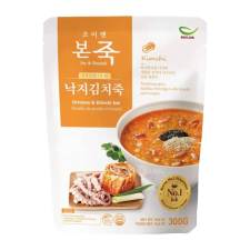Bonjuk Octopus and Kimchi Porridge 10.6oz(300g), 본죽 낙지 김치죽 10.6oz(300g)