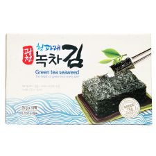 Kwang Cheon Premieum Green Tea Seaweed Gift Box 0.7oz(20g) 10 Packs, 광천 청파래 녹차김 선물세트 0.7oz(20g) 10팩, KwangCheon Premieum Green Tea Seaweed Gift Box 0.7oz(20g) 10包