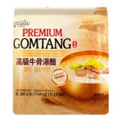 Paldo Premium Gomtang Noodles 4.41oz(125g) 4 Packs,팔도 프리미엄 곰탕면 4.41oz(125g) 4팩, 八道 高級牛骨湯麵 4.41oz(125g) 4包