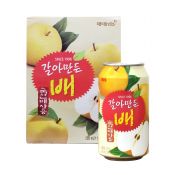 Haitai Crushed Pear Juice 8 fl.oz(238ml) 12 Cans, 해태 갈아만든 배 8 fl.oz(238ml) 12캔, 海太 Crushed Pear Juice 8 fl.oz(238ml) 12 Cans 