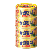 Dongwon Light Standard Tuna 5.29oz(150g) 4 Cans